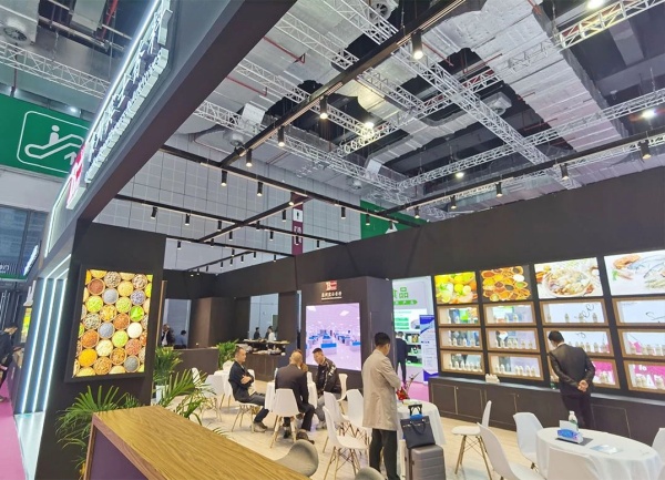 上海餐飲業(yè)展覽會72平方設(shè)計搭建方案